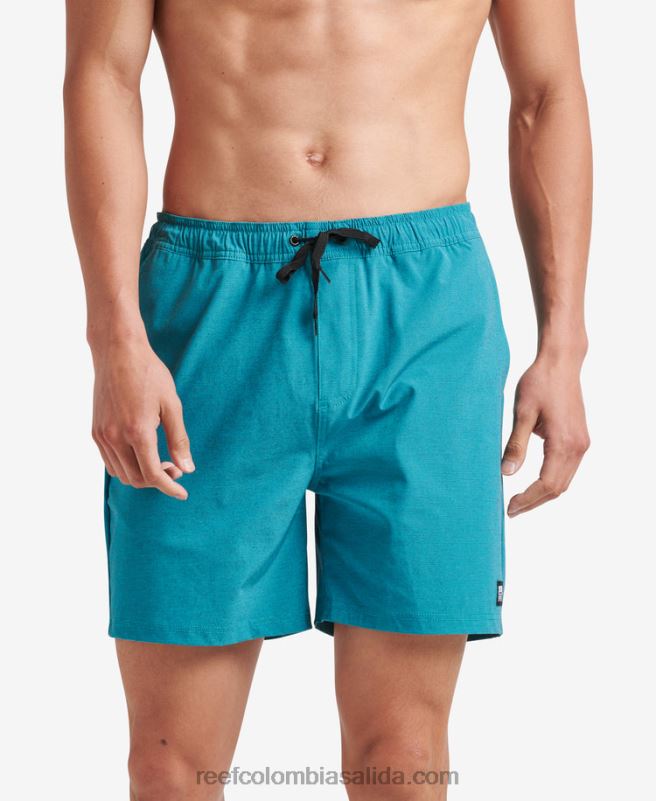hombres Reef shorts de paseo con cintura elástica de 17" XDDFR699 golfo de vizcaya