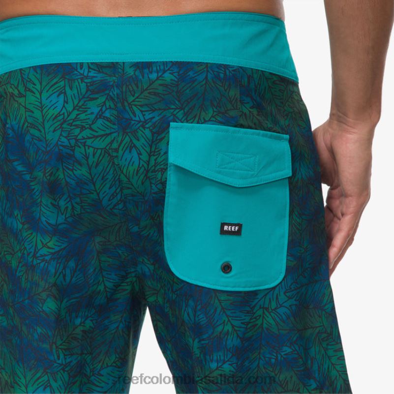 hombres Reef shorts de playa worley 17\" XDDFR690 azulejo azul