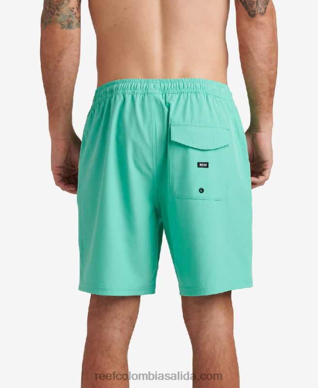 hombres Reef shorts jackson de 17\" XDDFR704 verde electrico