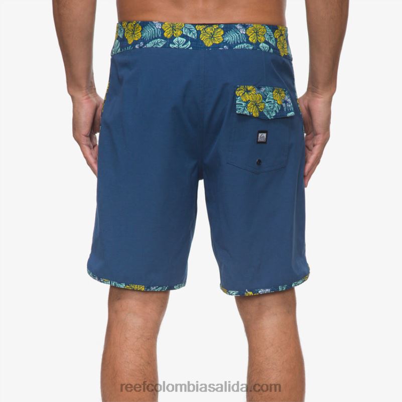 hombres Reef shorts mullen de 19\" XDDFR693 azul de metilo