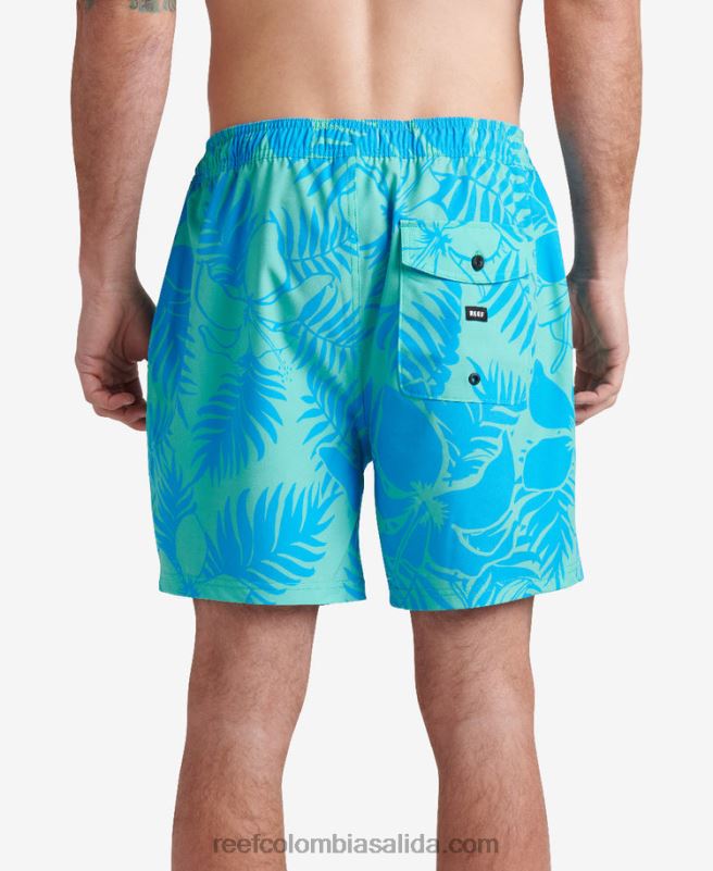 hombres Reef tabla corta walton 19\" XDDFR717 verde electrico