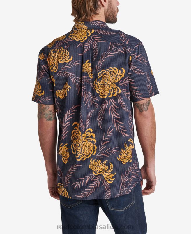 hombres Reef camisa de manga corta col XDDFR635 cielo nocturno