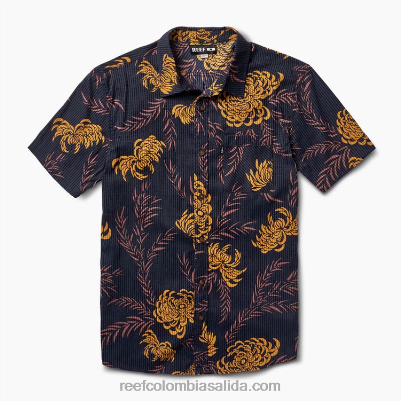 hombres Reef camisa de manga corta col XDDFR635 cielo nocturno