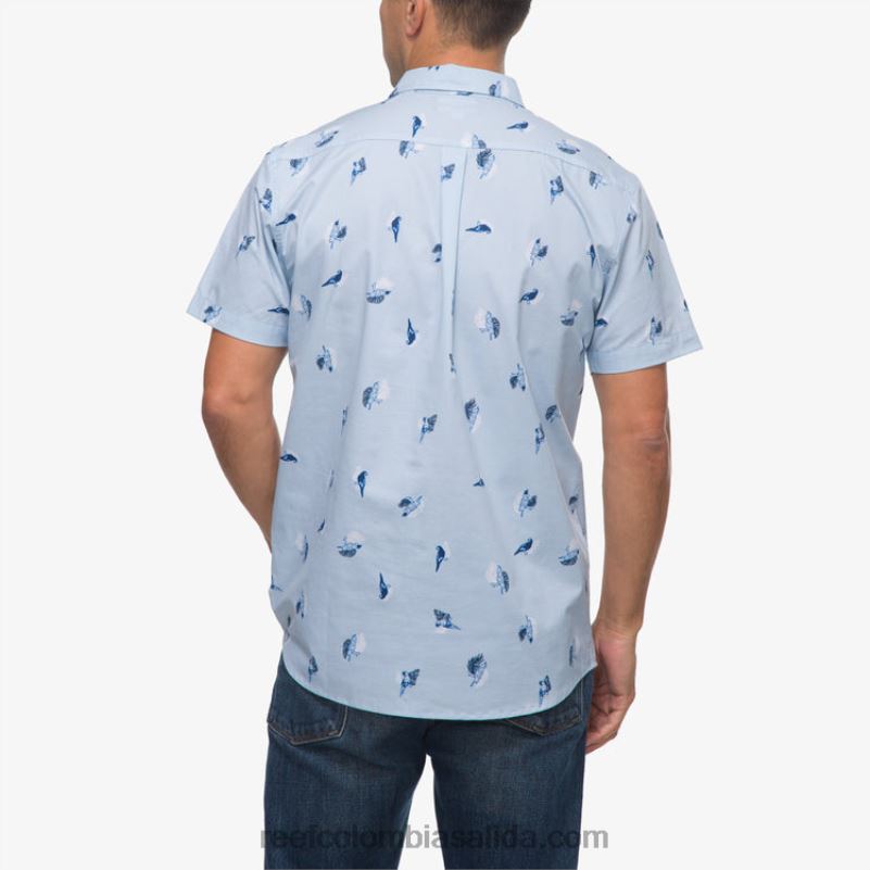 hombres Reef camisa de manga corta con diseño de barril XDDFR654 ruta aérea