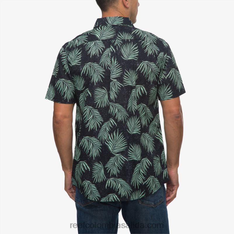 hombres Reef camisa de manga corta culber XDDFR640 caviar
