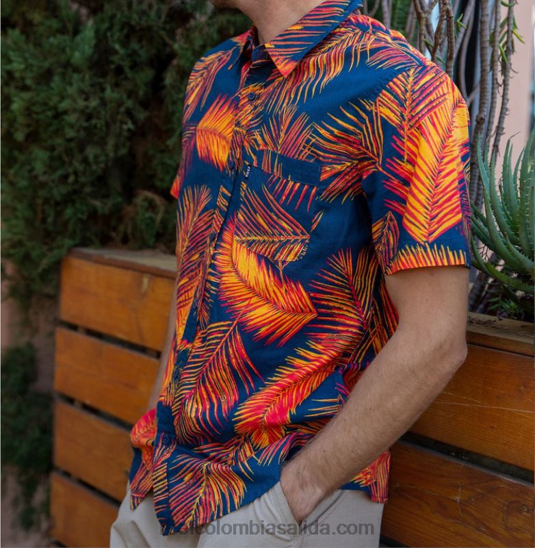 hombres Reef camisa de manga corta daintree XDDFR634 hibisco