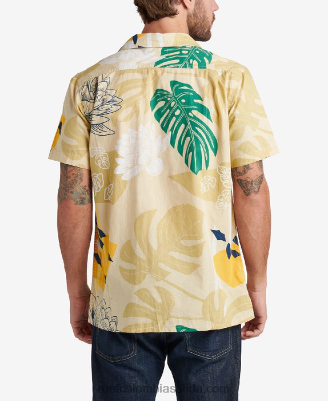 hombres Reef camisa de manga corta otis XDDFR660 niebla