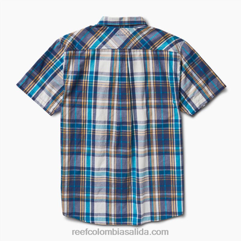 hombres Reef camisa de manga corta pardy XDDFR648 azul índigo