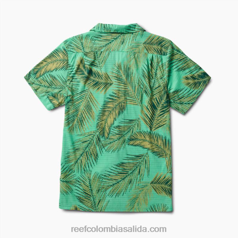 hombres Reef camisa de manga corta peters XDDFR668 verde electrico