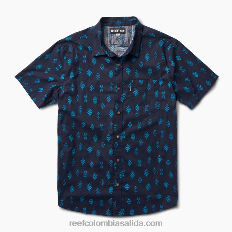 hombres Reef camisa de manga corta travis XDDFR649 cielo nocturno