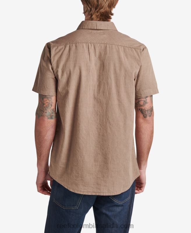 hombres Reef camisa de manga corta winfred XDDFR659 tambor de lluvia