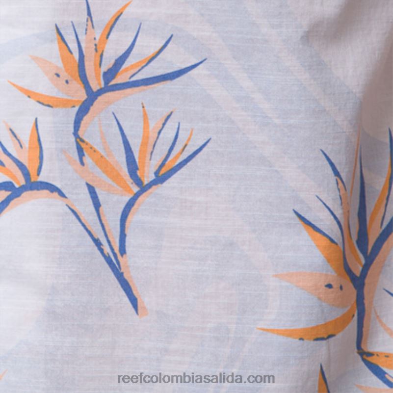 hombres Reef camisa farley manga corta XDDFR647 blanco brillante