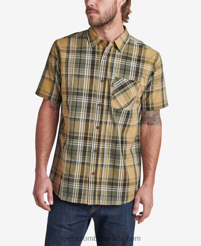 hombres Reef camisa tejida de manga corta pardy XDDFR662 semillas de hinojo