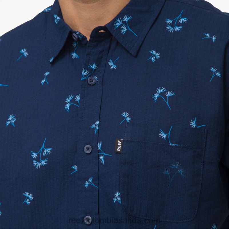 hombres Reef camiseta corbin manga corta XDDFR644 insignia azul