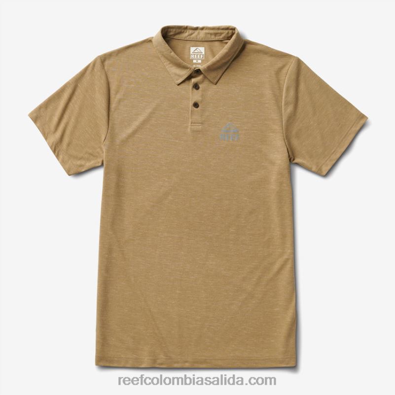 hombres Reef polo de manga corta con tecnología de pistón XDDFR658 cilantro