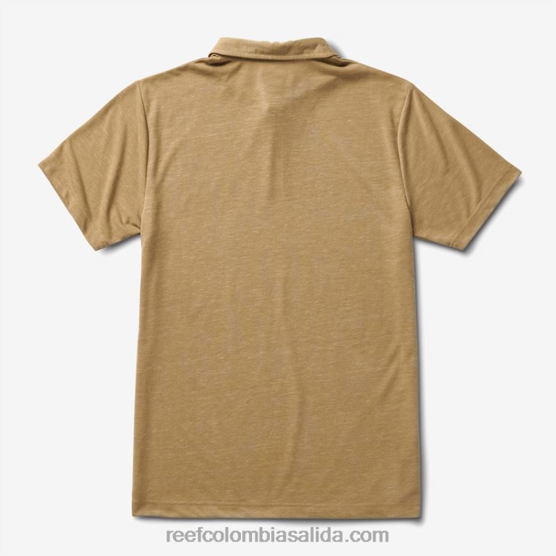 hombres Reef polo de manga corta con tecnología de pistón XDDFR658 cilantro