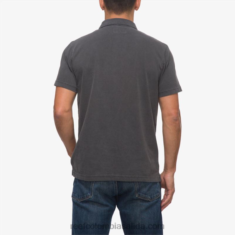 hombres Reef polo de manga corta walker XDDFR641 negro pirata