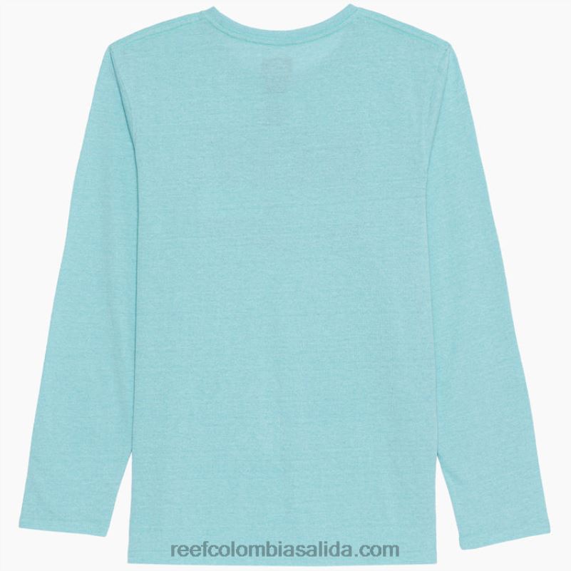 hombres Reef Camiseta de manga larga Savor Recyclo XDDFR597 cielo azul