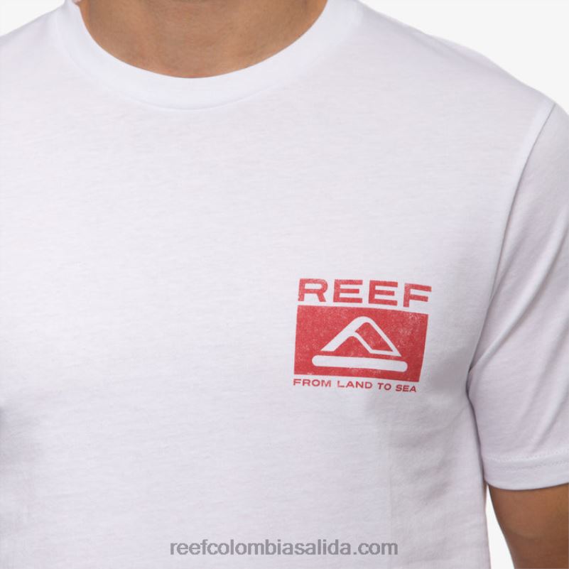 hombres Reef camiseta beverly manga corta XDDFR564 blanco brillante