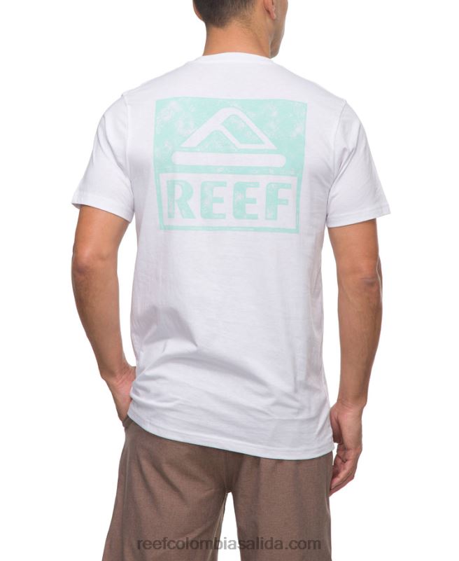 hombres Reef camiseta de manga corta XDDFR560 blanco brillante