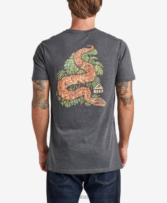 hombres Reef camiseta de manga corta abra XDDFR606 carbón de brezo hombres Reef camiseta de manga corta abra XDDFR606 carbón de brezo