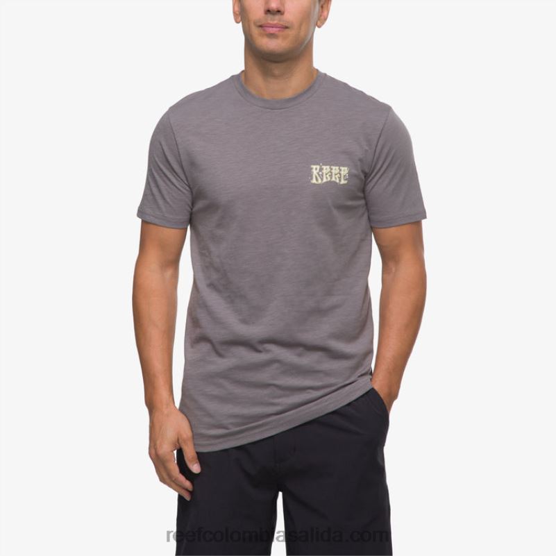 hombres Reef camiseta de manga corta con póster del paraíso XDDFR574 sombra tranquila