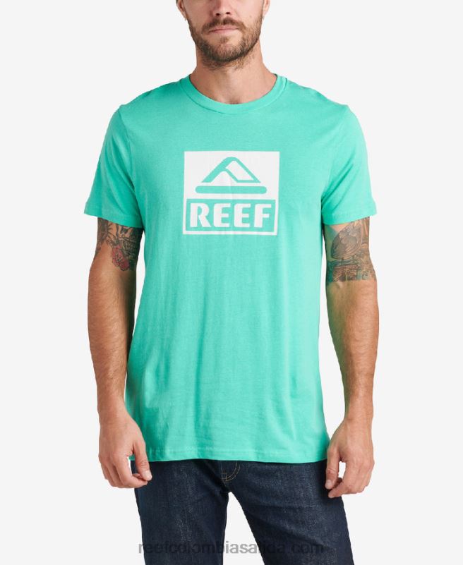 hombres Reef camiseta de manga corta del conductor XDDFR583 verde electrico
