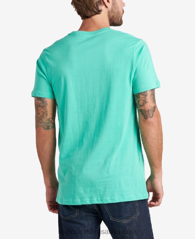hombres Reef camiseta de manga corta del conductor XDDFR583 verde electrico