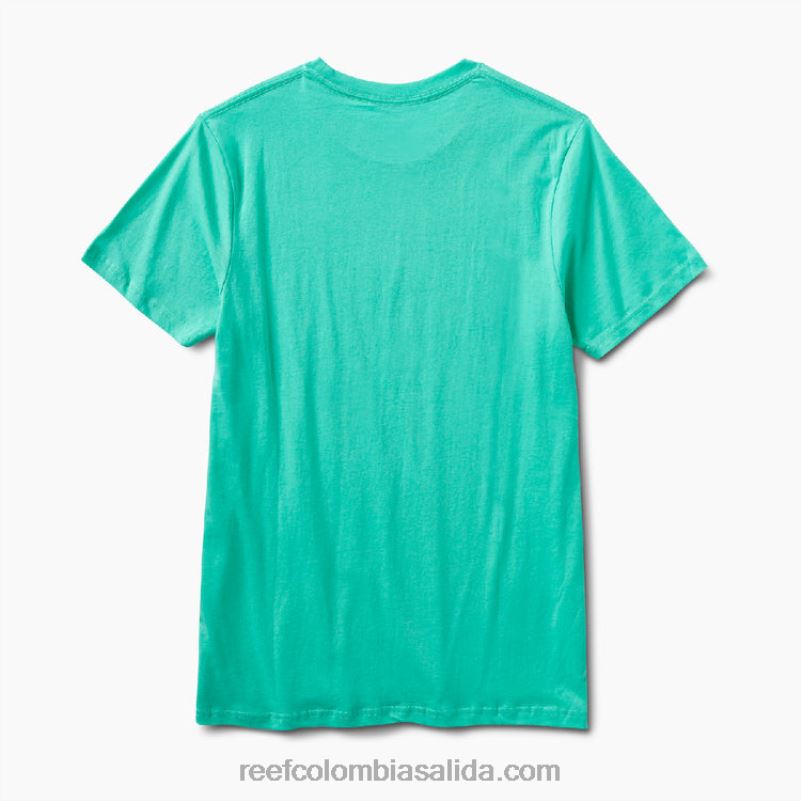 hombres Reef camiseta de manga corta del conductor XDDFR583 verde electrico