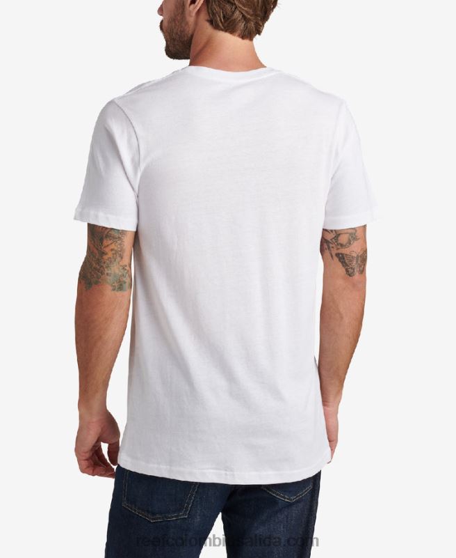 hombres Reef camiseta de manga corta lucis XDDFR571 malvavisco