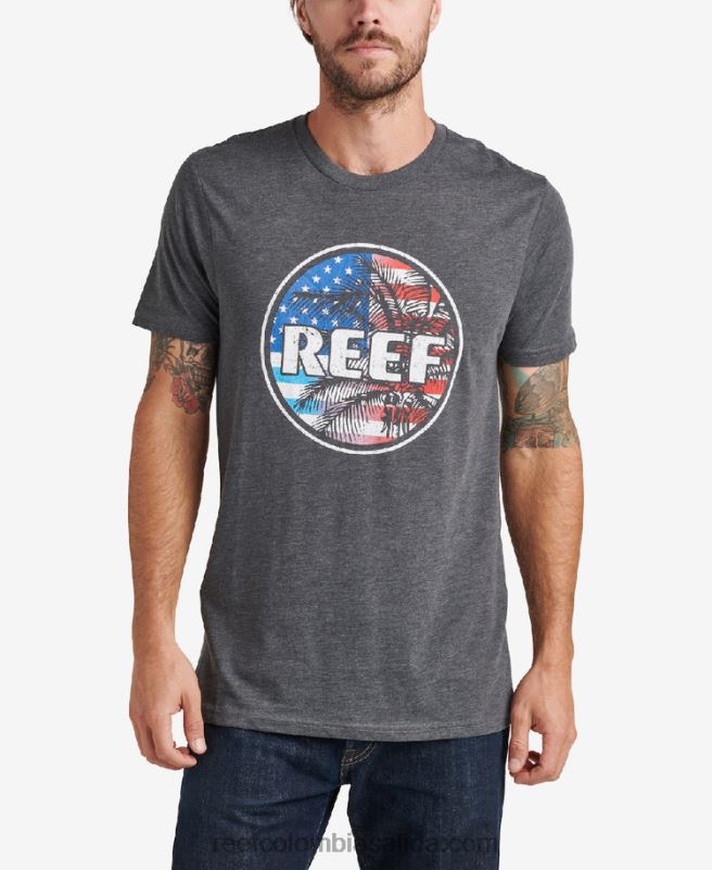 hombres Reef camiseta de manga corta wilson XDDFR633 brezo de carbón