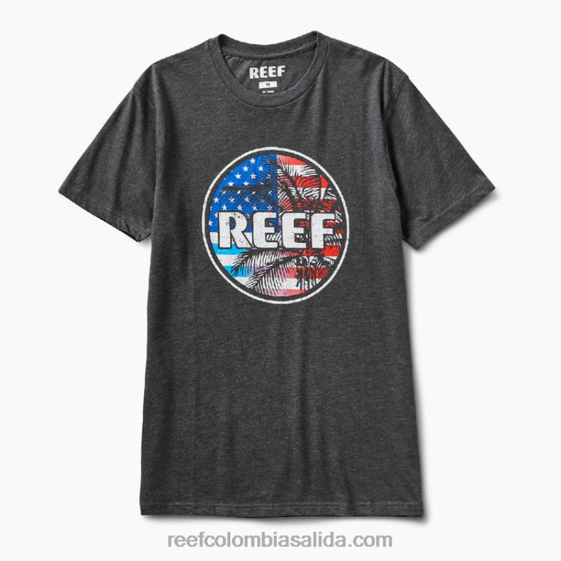 hombres Reef camiseta de manga corta wilson XDDFR633 brezo de carbón