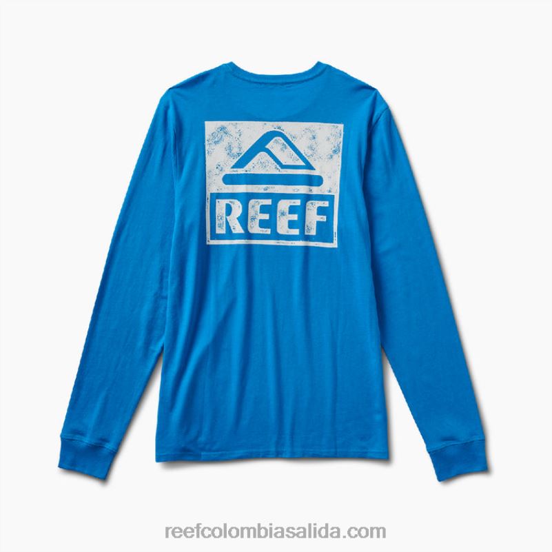hombres Reef camiseta de manga larga con gráfico de wellie XDDFR603 océano hawaiano