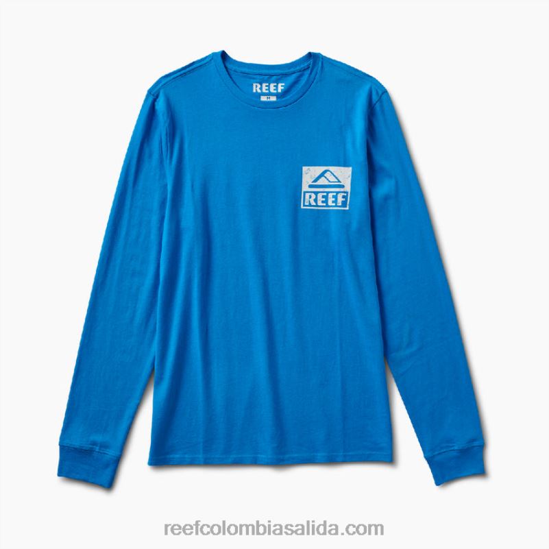 hombres Reef camiseta de manga larga con gráfico de wellie XDDFR603 océano hawaiano