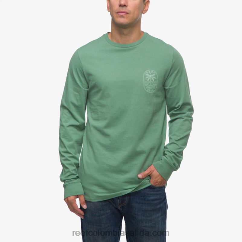 hombres Reef camiseta de manga larga paraíso XDDFR584 hiedra oscura