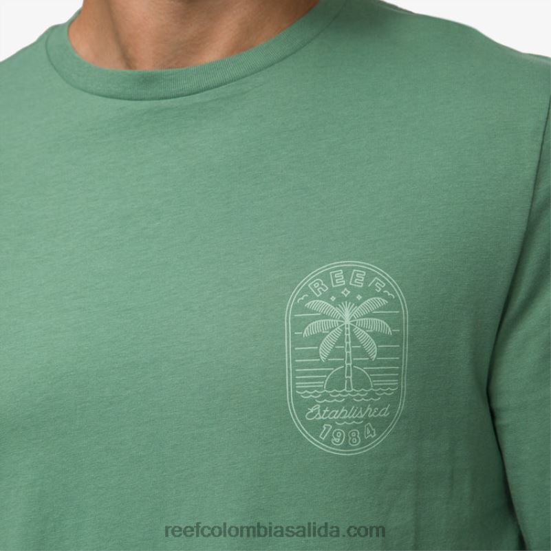 hombres Reef camiseta de manga larga paraíso XDDFR584 hiedra oscura