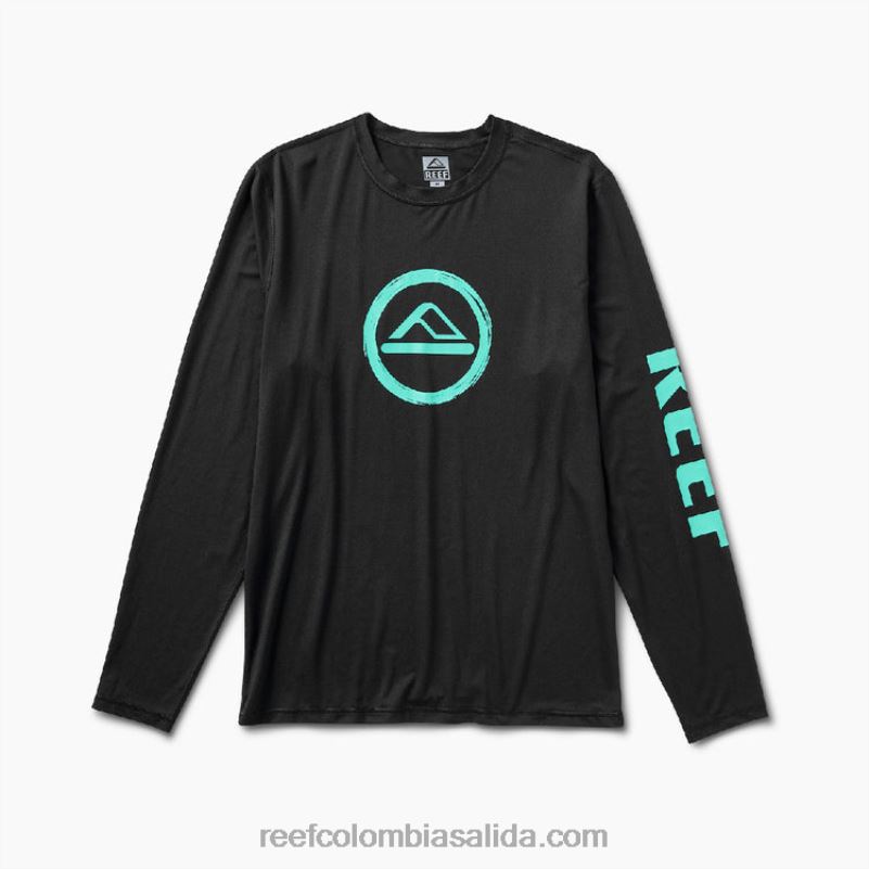 hombres Reef camiseta de protección contra erupciones de manga larga yuna XDDFR615 caviar