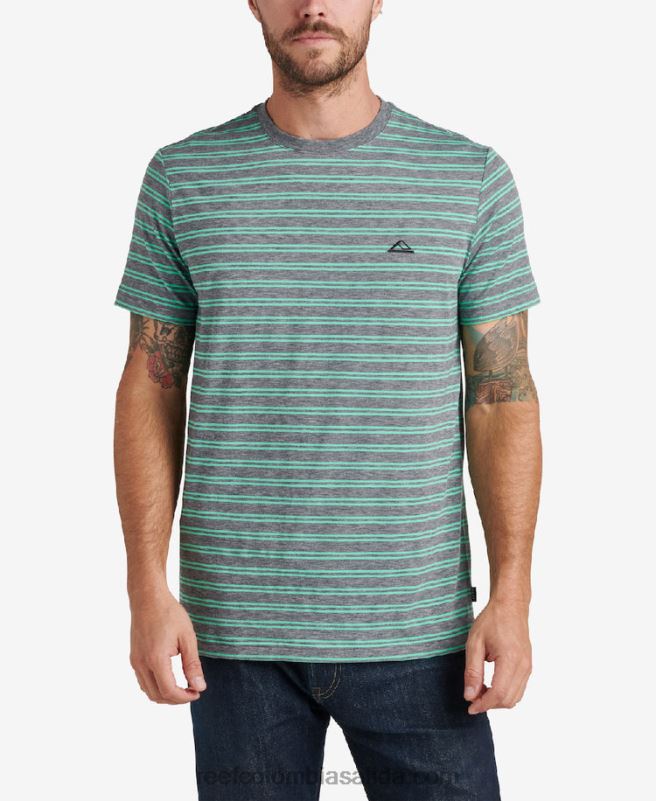 hombres Reef camiseta de punto de manga corta sutter XDDFR604 caviar