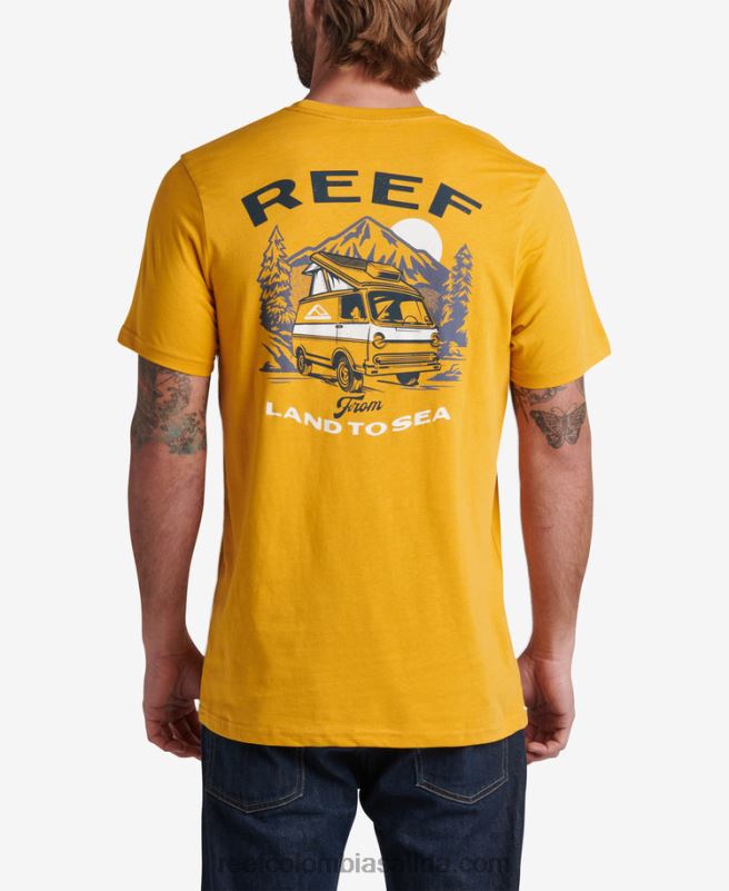 hombres Reef camiseta emergente de manga corta XDDFR577 amarillo mineral