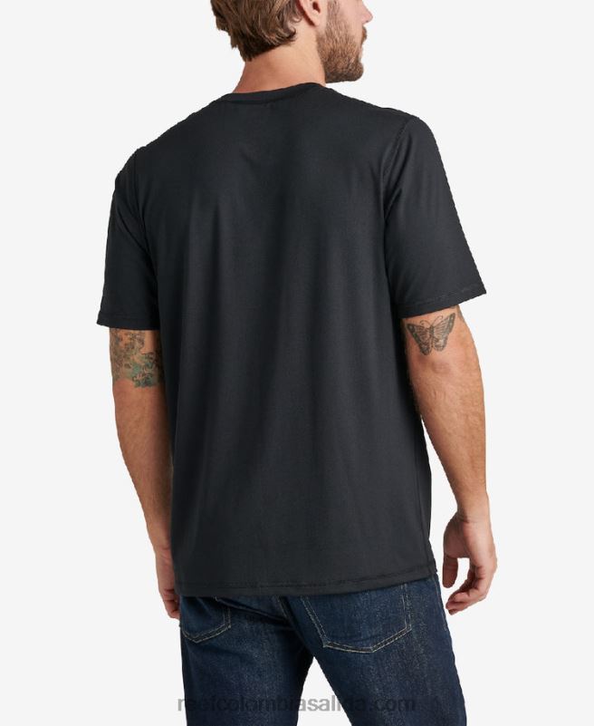 hombres Reef camiseta rodeo de manga corta con protección contra erupciones holgada XDDFR582 caviar