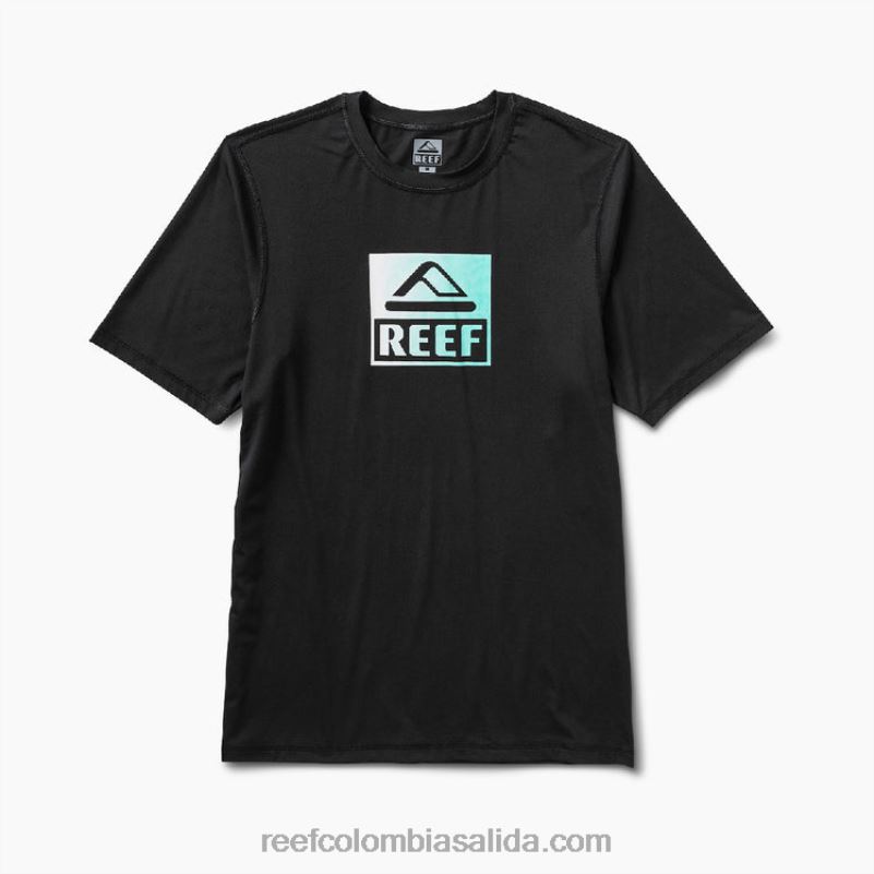 hombres Reef camiseta rodeo de manga corta con protección contra erupciones holgada XDDFR582 caviar