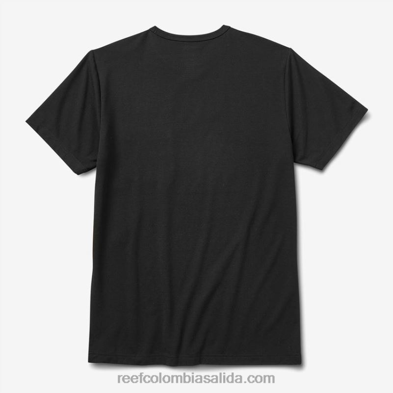 hombres Reef camiseta smith de punto con bolsillo y manga corta XDDFR569 caviar