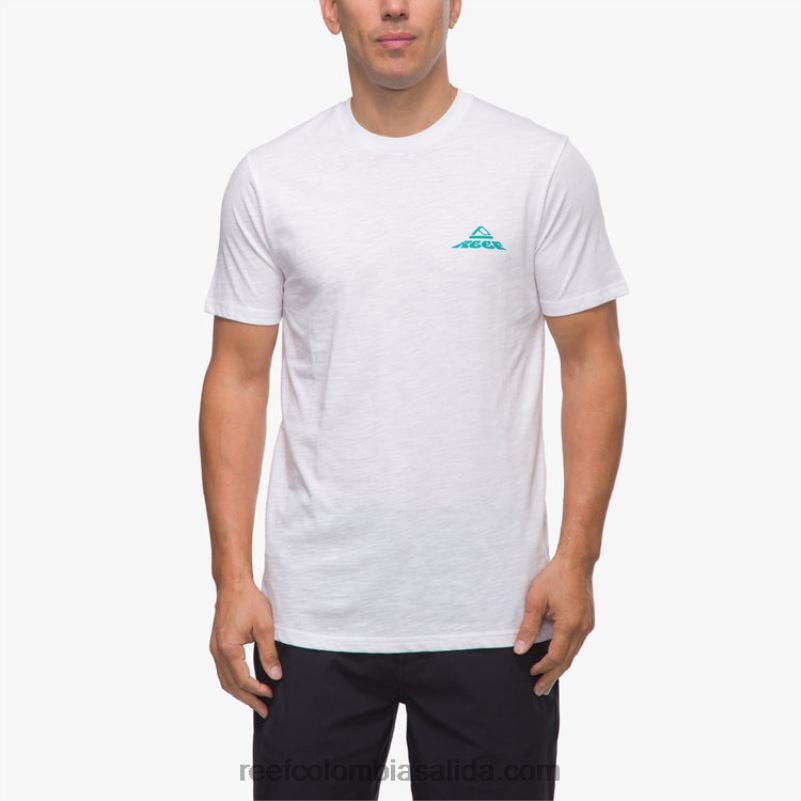 hombres Reef flotar en camiseta de manga corta XDDFR576 blanco brillante