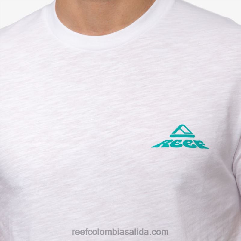 hombres Reef flotar en camiseta de manga corta XDDFR576 blanco brillante