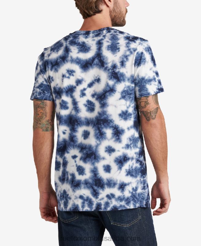 hombres Reef medir camiseta de manga corta XDDFR596 insignia nube azul