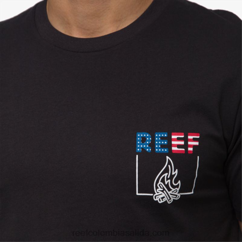 hombres Reef playera de manga corta boom boom XDDFR580 caviar
