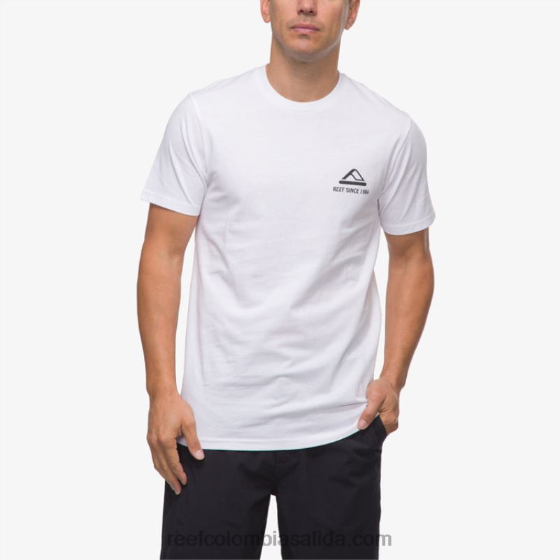 hombres Reef playera de manga corta cardwick XDDFR570 blanco brillante