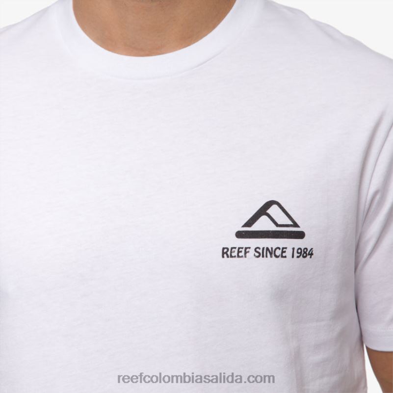 hombres Reef playera de manga corta cardwick XDDFR570 blanco brillante