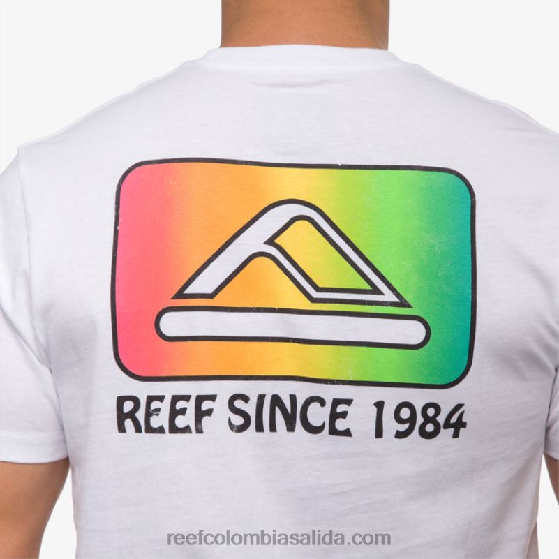 hombres Reef playera de manga corta cardwick XDDFR570 blanco brillante