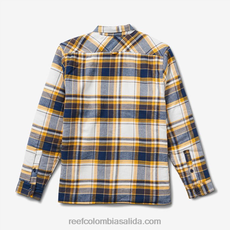 hombres Reef chamarra de manga larga hickman XDDFR730 azul índigo